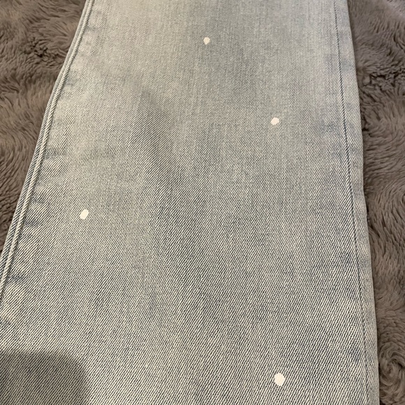 PacSun Men’s Eco Light Wash Painted Stacked Skinny Comfort Stretch Jeans - Picture 6 of 10